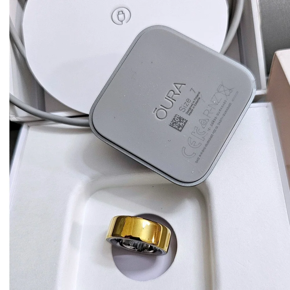 Oura Ring Gen 4 Gold Size 7 Fitness Sleep Tracker - Brand New Open Box Unused